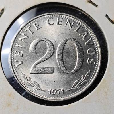 KK钱币收藏小铺  第371场  2月预留时间 周末发货 -  1971玻利维亚20分 好品