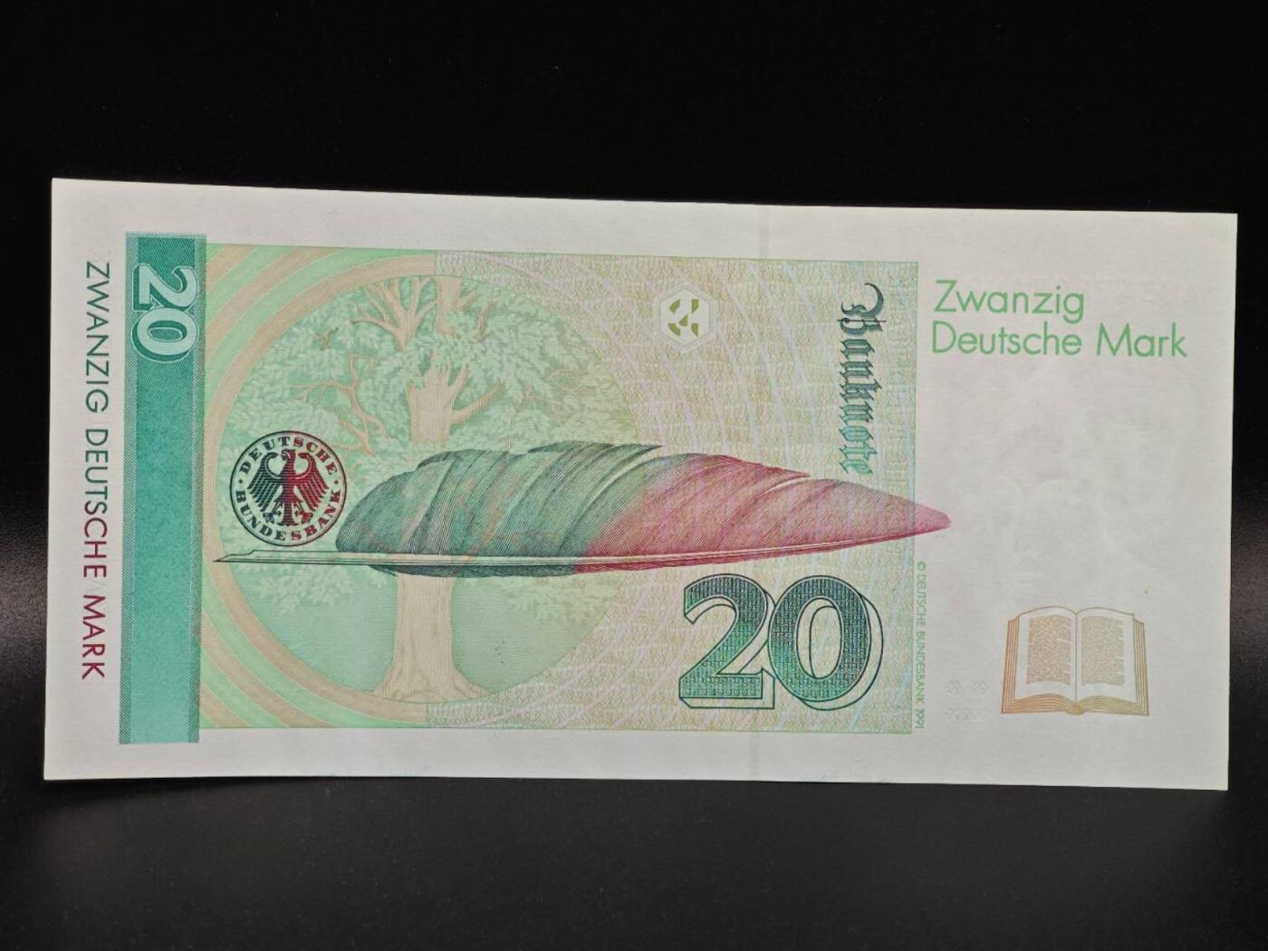 【淘币小摊】限时拍第八百拍  纸币场  满百包邮可预留两周  周一统一发货  德国1993年20马克