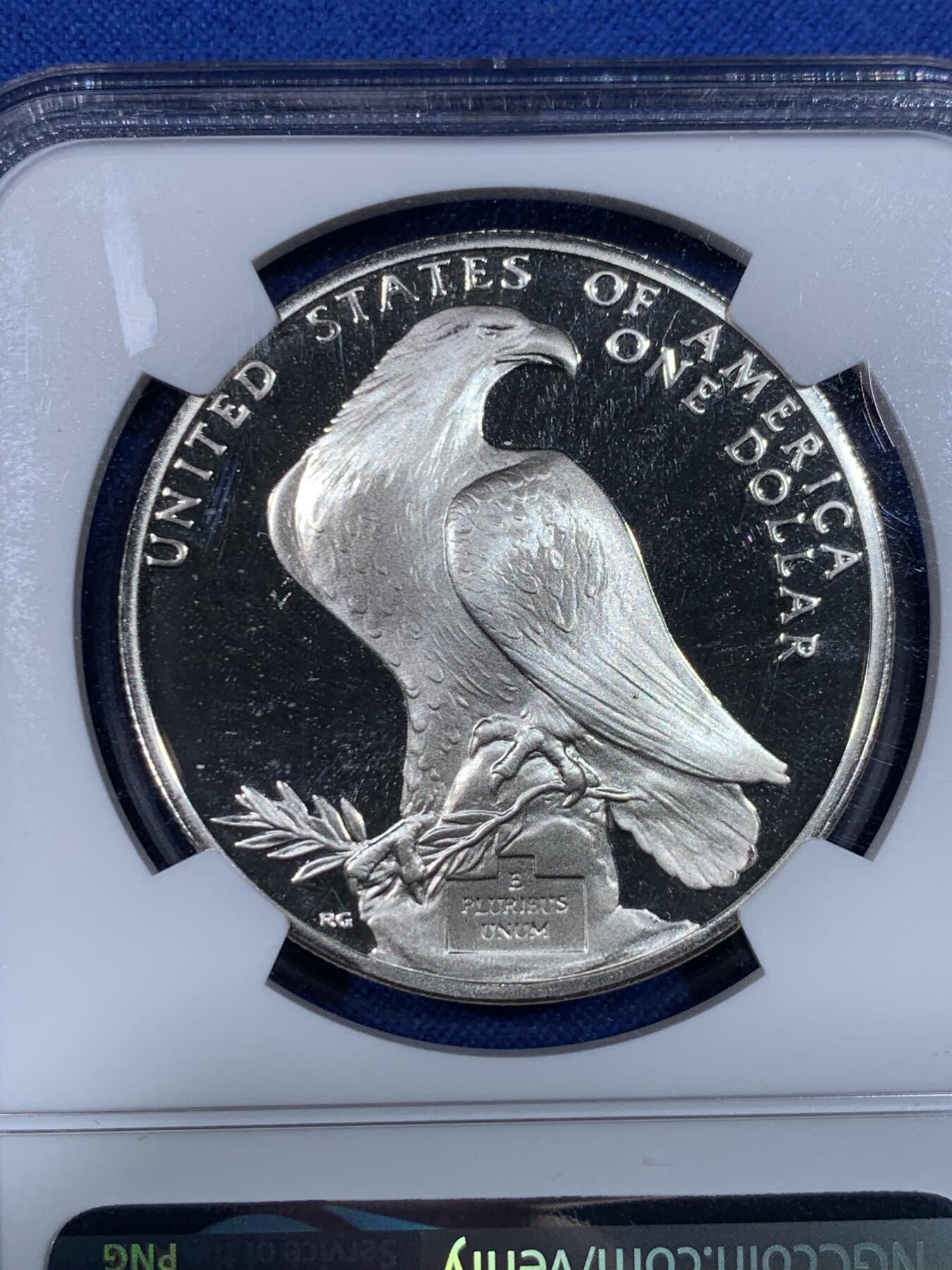 《竞宝斋》第438场 周日，周一，周二 3场连拍 （全场包邮） NGC PF69UC 美国1984年洛杉矶奥运会精制纪念银币