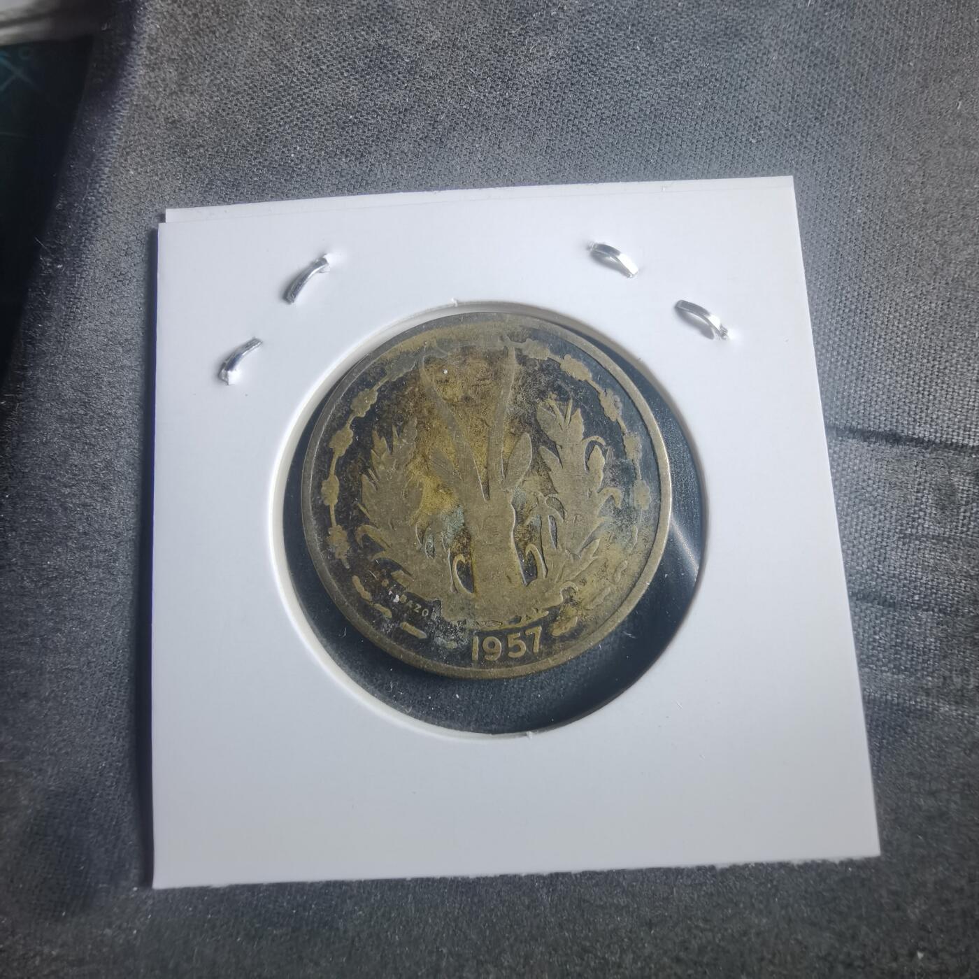 沼泽如烟--第904场 西非1957年25法郎