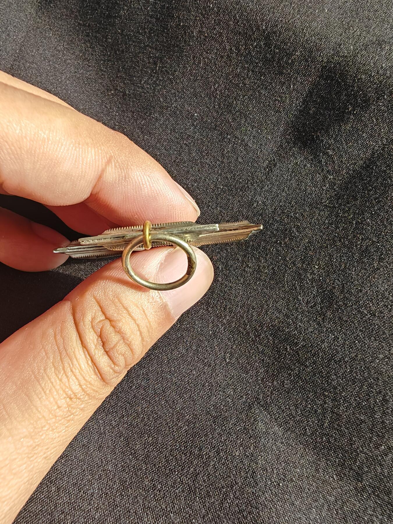 时顺第二十五拍 德国二级铁十字，挖土修复，品相稍好，章体有开缝