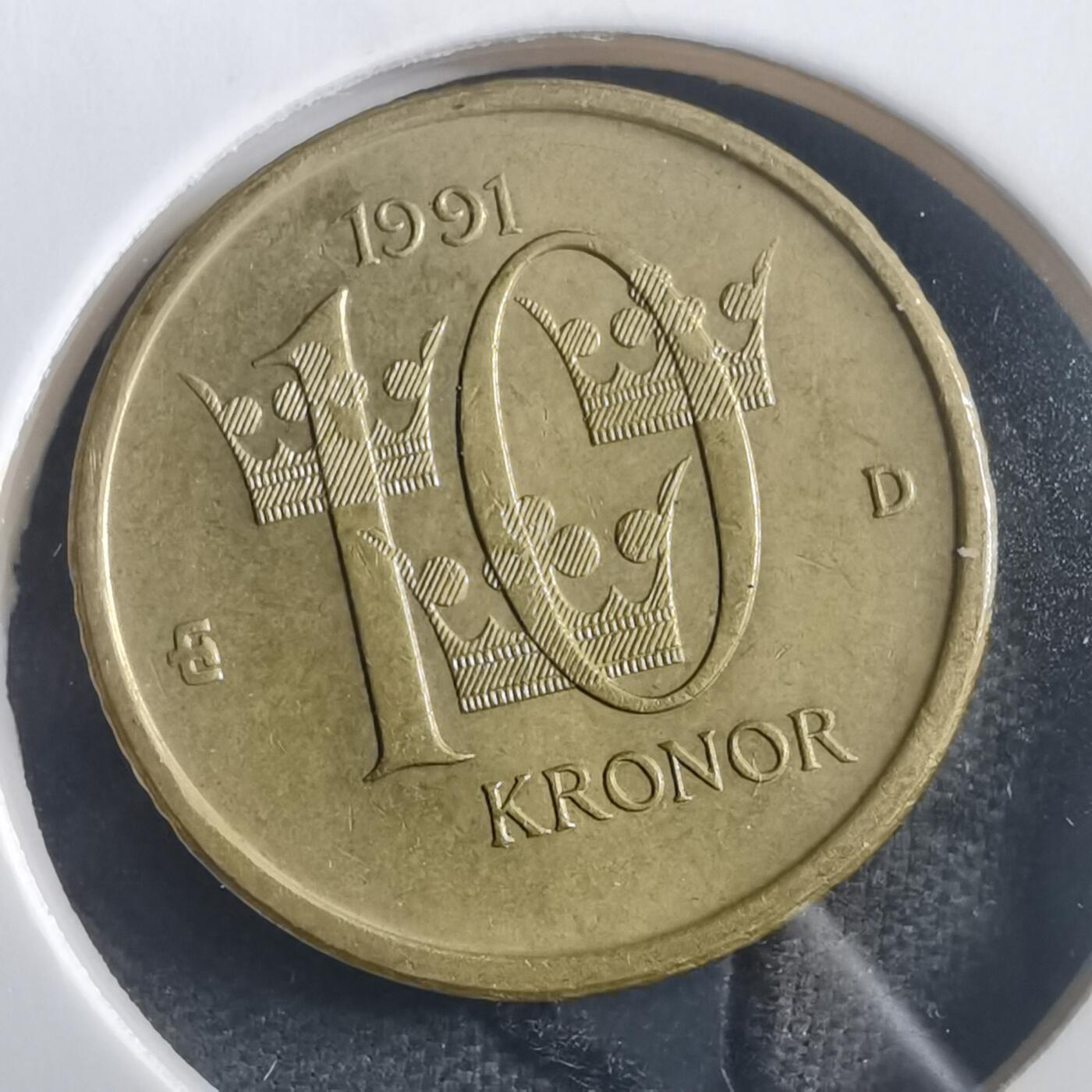 沼泽如烟--第904场 瑞典1991年10克朗