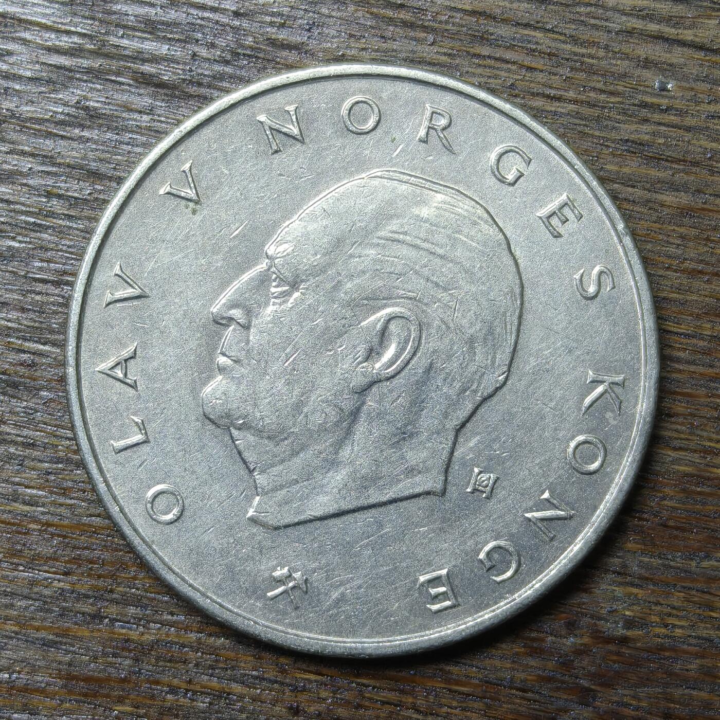 【铜匠收藏】★第132场★散币场，无佣金，30包邮。不满30元，支付5元运费。《接受代拍 代送NGC评级》 1979年 挪威 5克朗