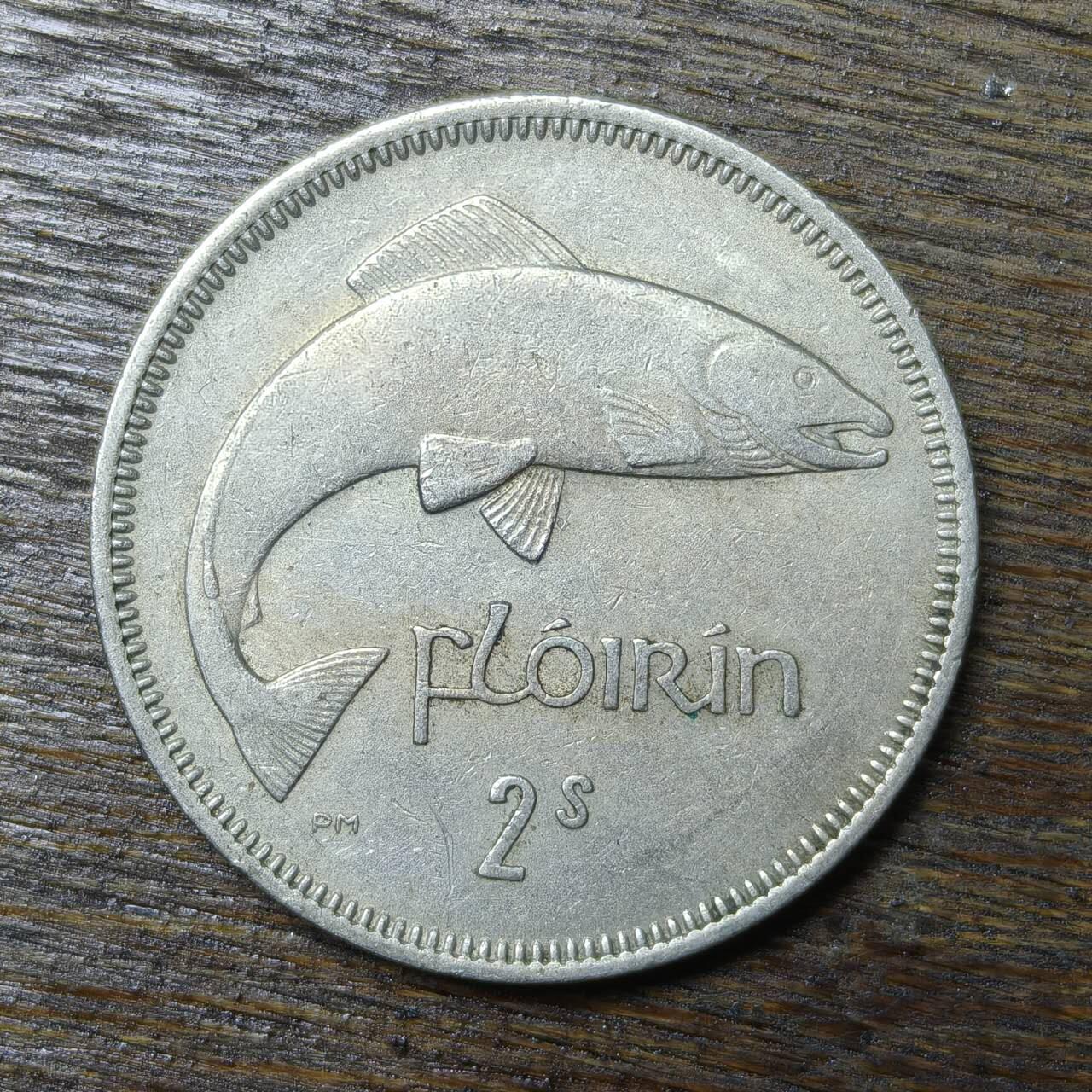 【铜匠收藏】★第132场★散币场，无佣金，30包邮。不满30元，支付5元运费。《接受代拍 代送NGC评级》 爱尔兰 1959年 2先令 大西洋三文鱼