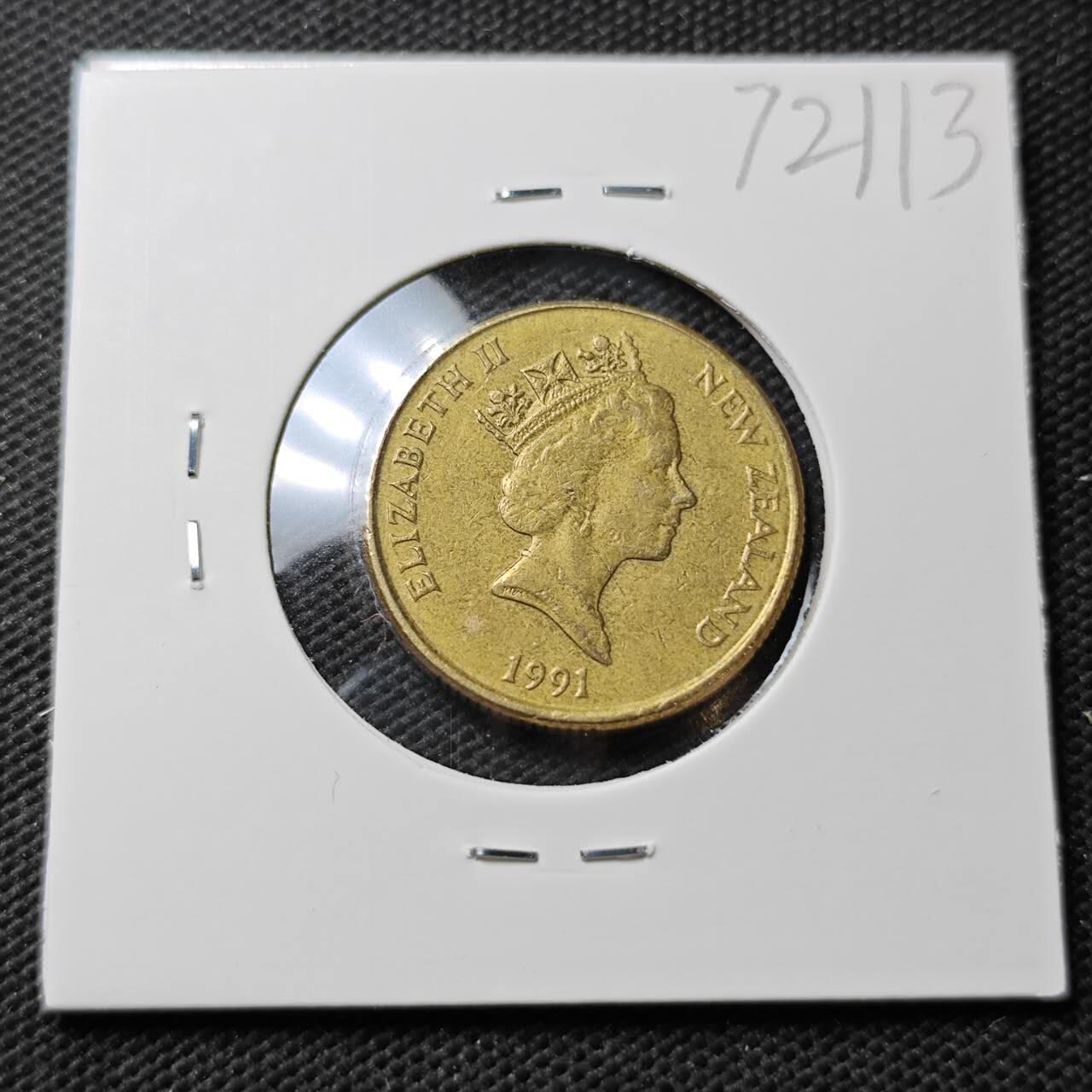 KK钱币收藏小铺  第372场  2月预留时间 周末发货  新西兰1元