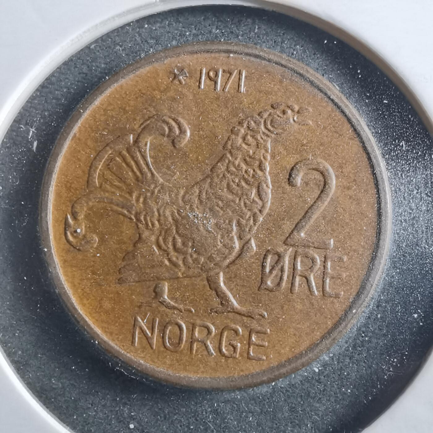 沼泽如烟--第906场 挪威1971年2欧尔