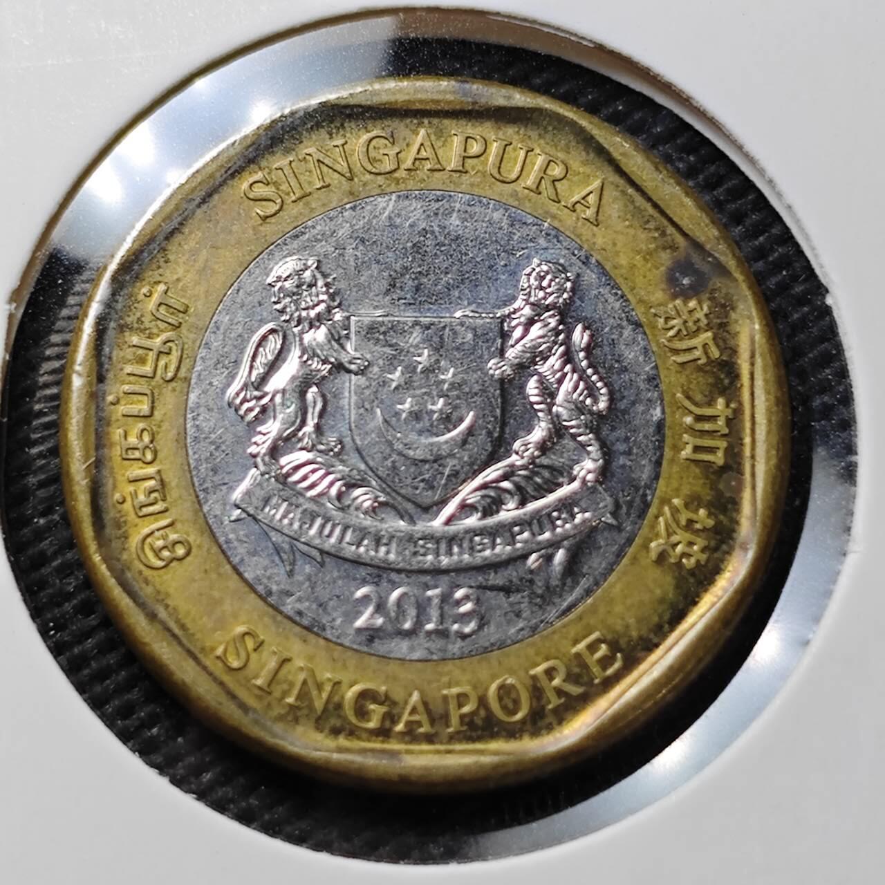 KK钱币收藏小铺  第372场  2月预留时间 周末发货  新加坡1元