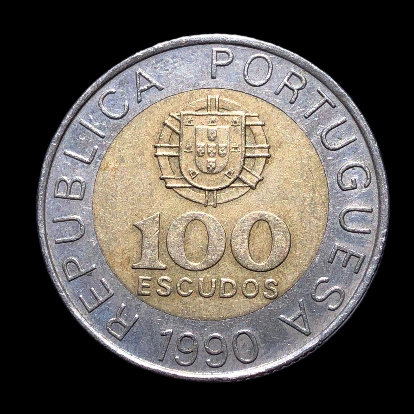 世界各国普、纪币捡漏专场(第十九场) 1990年葡萄牙学者佩德罗100埃斯库多