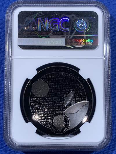 《竞宝斋》第438场 周日，周一，周二 3场连拍 （全场包邮） 四枚一组 NGC PF70UC 2019年登月50周年银币 美国阿波罗11号1美元精制纪念银币 黑盒 首期（克劳斯2021年世界硬币大赛最佳时事币，26.73克重，999纯银，币径38.1MM）+ 法国彩色树脂双面镶嵌10欧精制纪念银币（17.3克900银，币径37MM，限量5千枚）+ 奥地利夜光荧映20欧精制纪念银币（22.4克重，925银，币径34MM，限量发行3万枚，盒证齐全）+ 澳大利亚阿