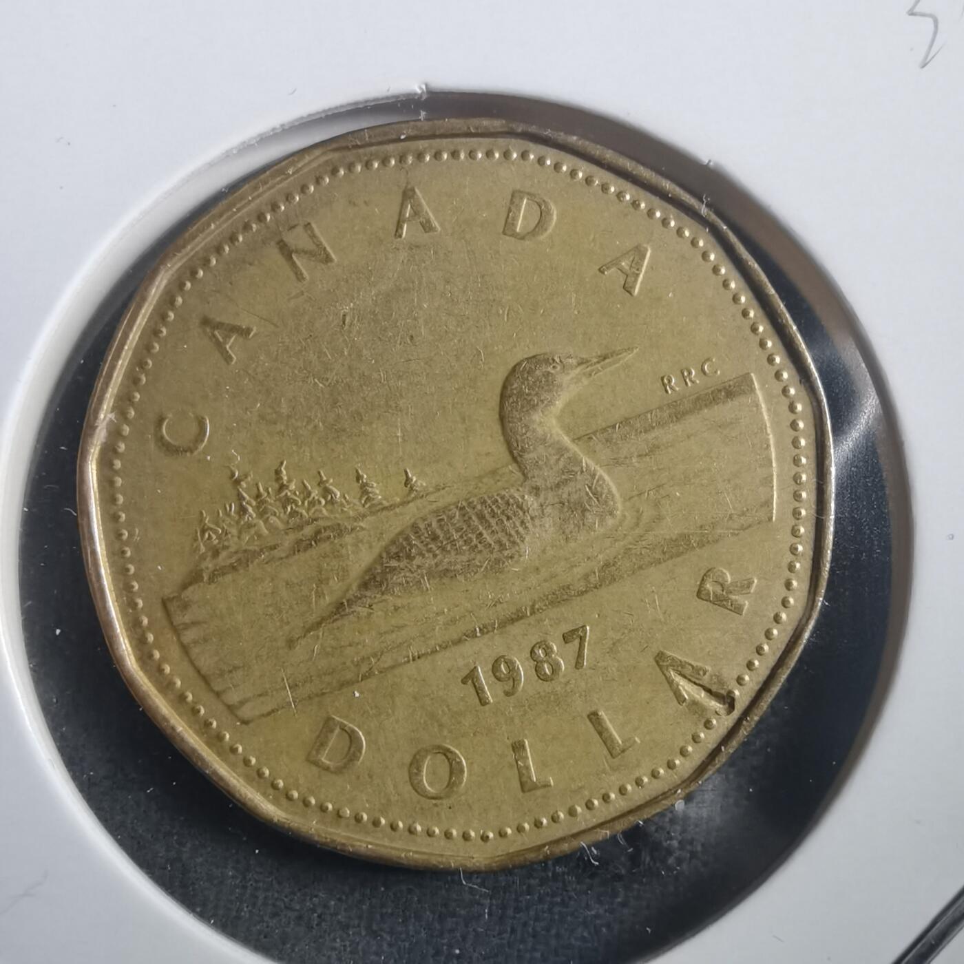 沼泽如烟--第904场 加拿大1987年一元