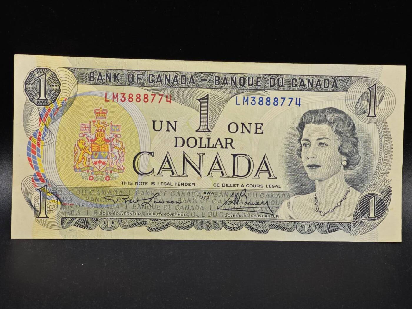 【淘币小摊】限时拍第八百拍  纸币场  满百包邮可预留两周  周一统一发货  加拿大1973年1元