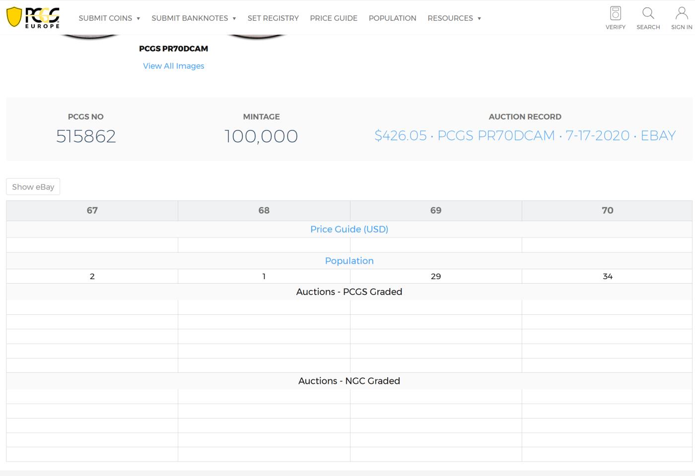 PThappally收藏第54次拍卖，英联邦地区硬币纸币  澳大利亚 2003 5 澳元  36.31g 铜镍币 PCGS PR69DCAM