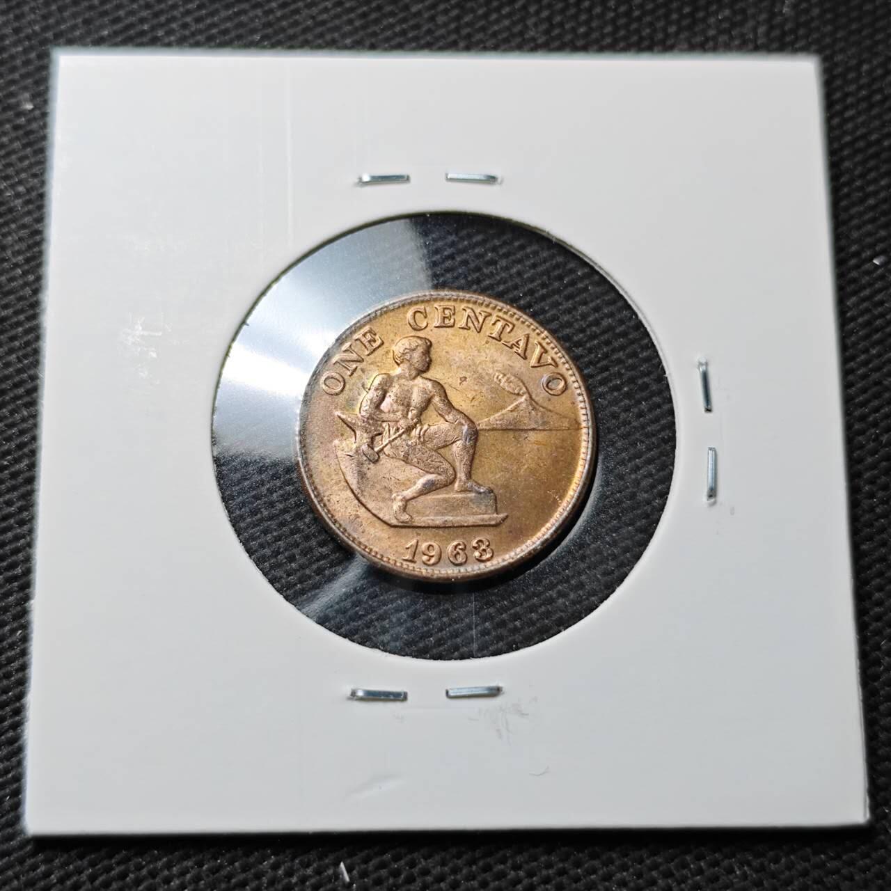 KK钱币收藏小铺  第371场  2月预留时间 周末发货  菲律宾1分铜币 好品