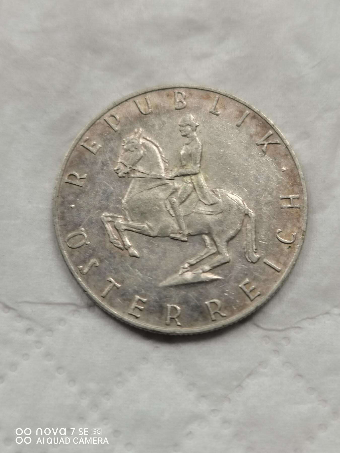 外国钱币 61年奥地利5先令