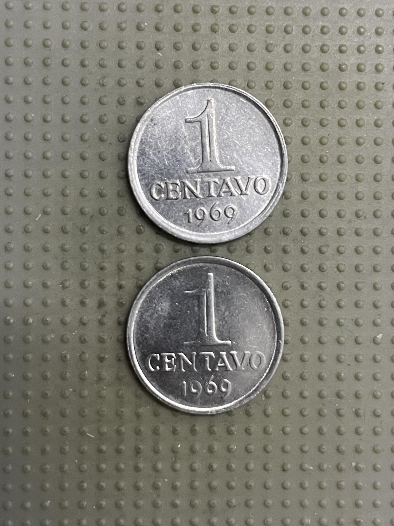 2025年第118场各国散币拍卖（总第118场） 巴西1969年1分2枚