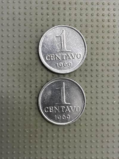 2025年第118场各国散币拍卖（总第118场） - 巴西1969年1分2枚