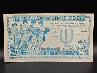 【淘币小摊】限时拍第八百拍  纸币场  满百包邮可预留两周  周一统一发货  - 法国利摩日10法郎