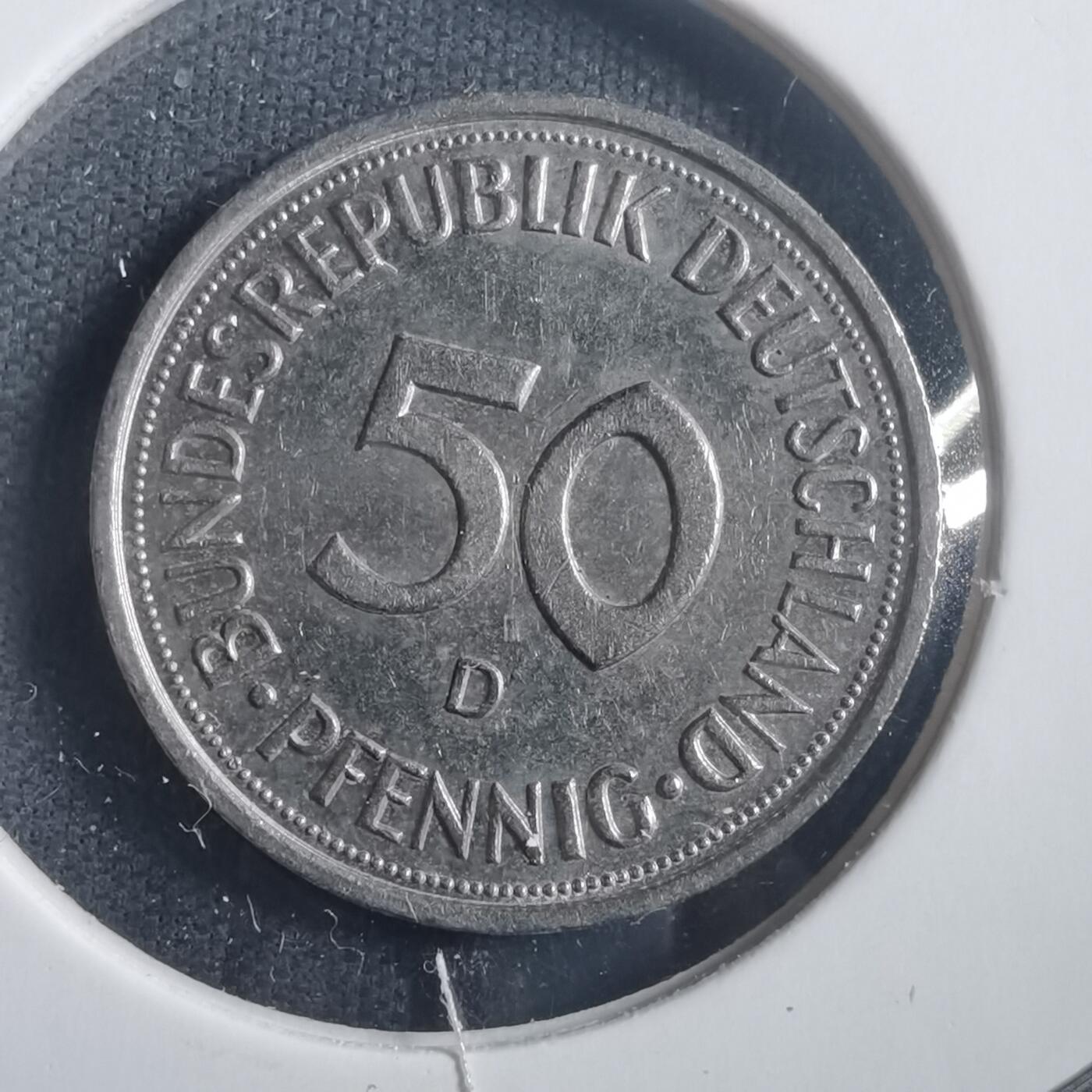 沼泽如烟--第904场 德国1990年50芬尼