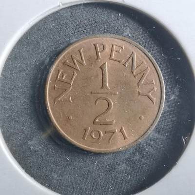 沼泽如烟--第906场 - 根西1971年二分之一便士