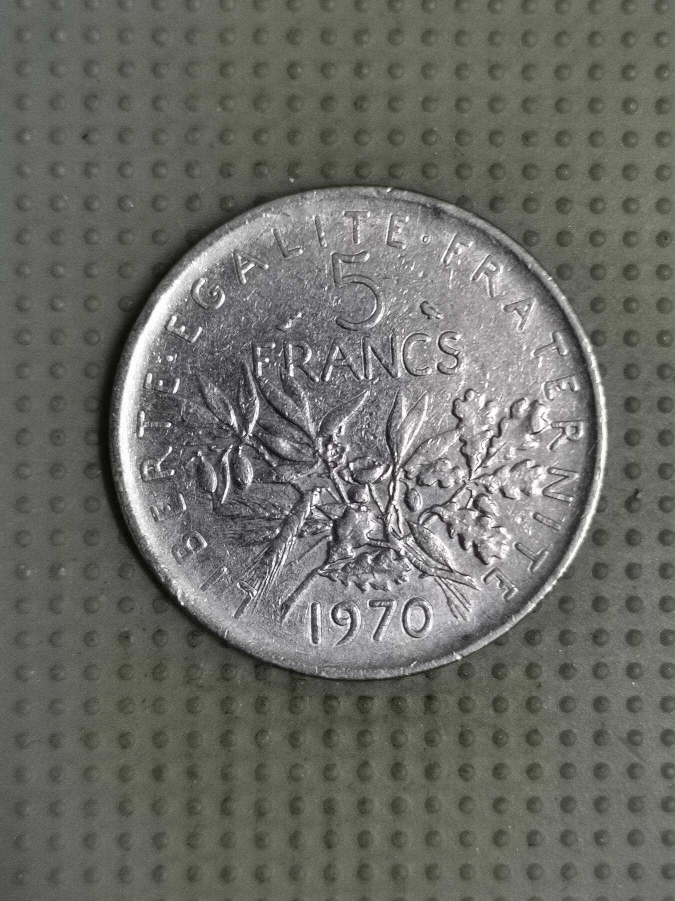 2025年第119场各国散币拍卖（总第119场） 法国1970年5法郎