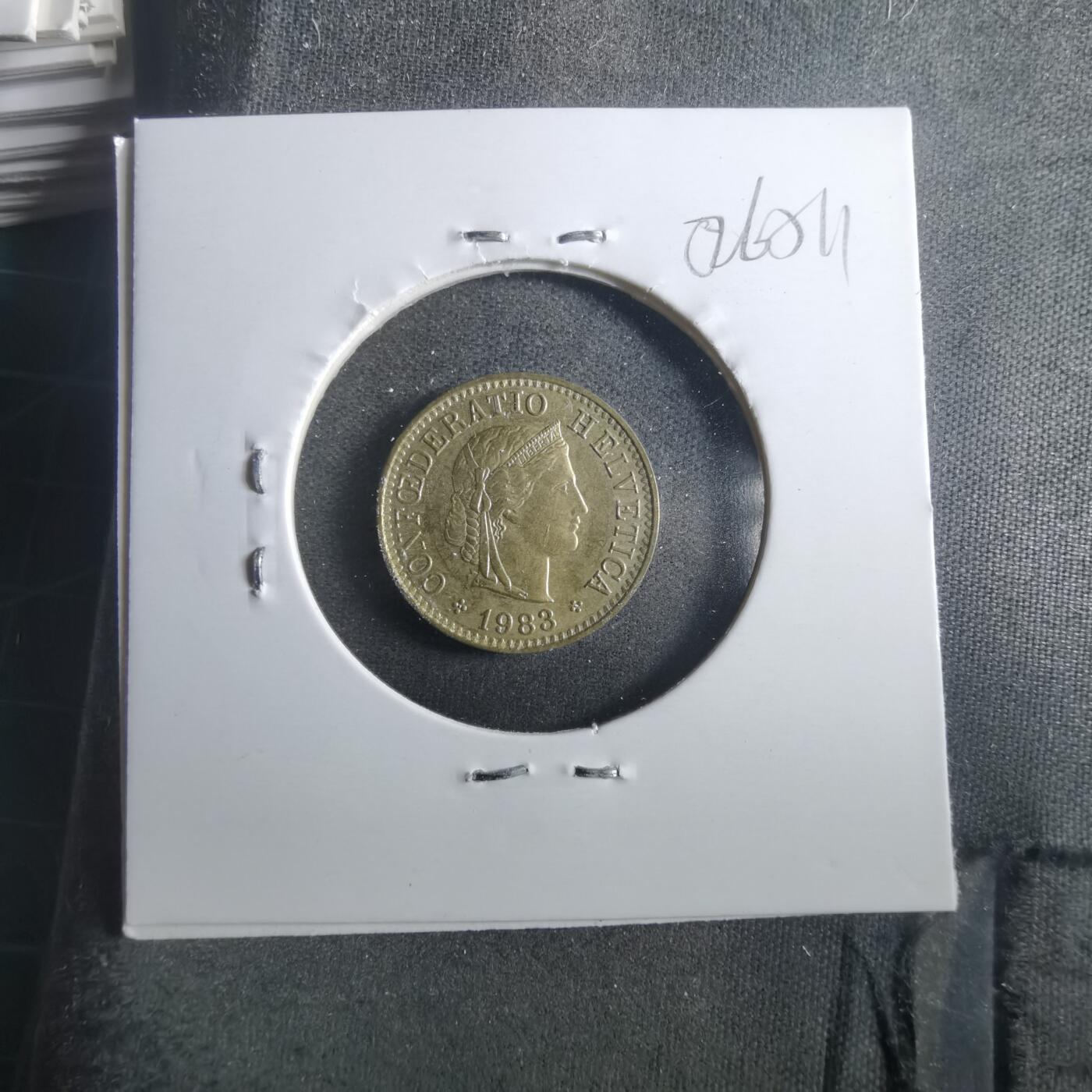 沼泽如烟--第906场 瑞士1983年五分