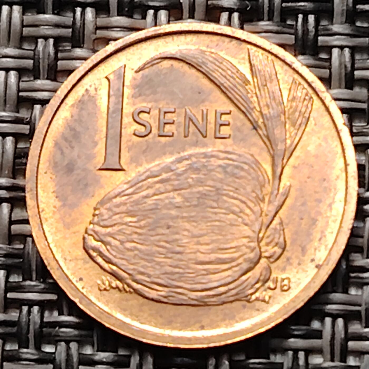 布加迪🐬～世界钱币(上海)🌾第 260 期 /  各国套币和散币 西萨摩亚群岛 1974年 1分