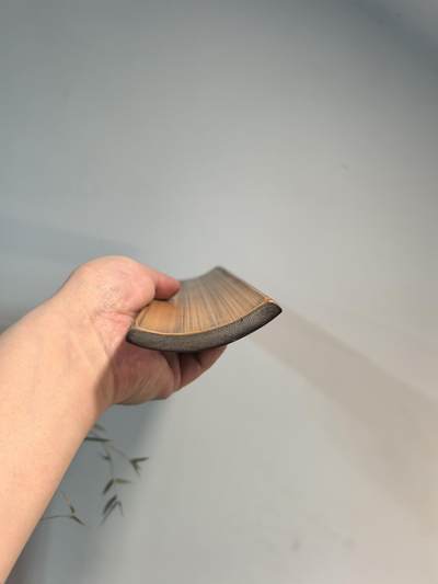 老竹雕臂搁镇纸案头摆件 秋耀金萍 