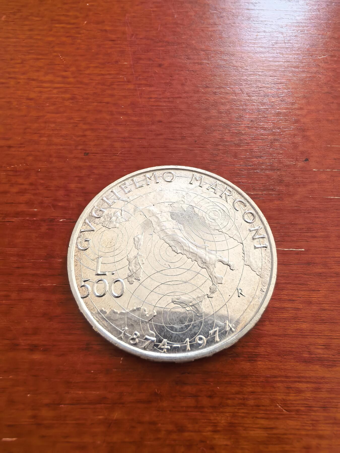 长老汇蛇年精选第七十四场拍卖 1974意大利马可尼500里拉类精制银币，11克835银