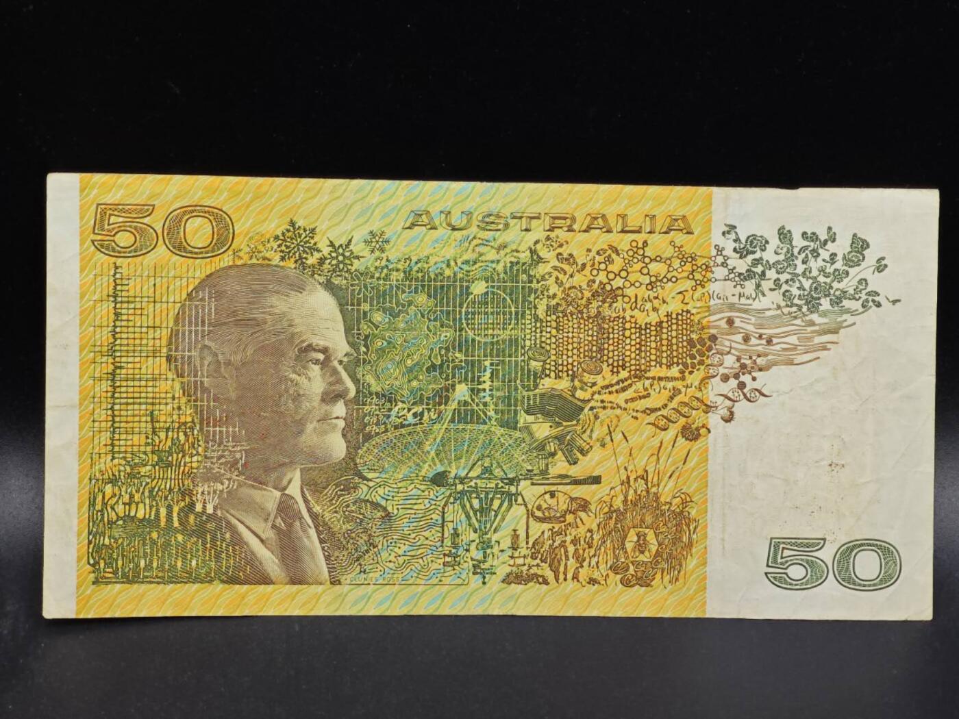 【淘币小摊】限时拍第八百拍  纸币场  满百包邮可预留两周  周一统一发货  澳大利亚50元