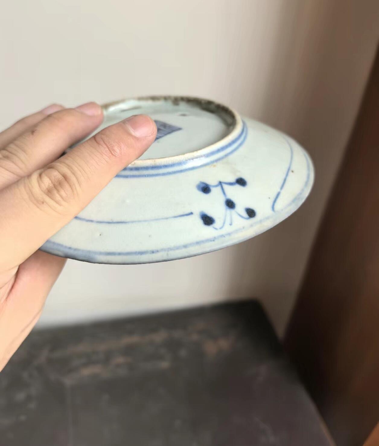 兰馨堂瓷器专场 清中早期缠枝花卉盘 