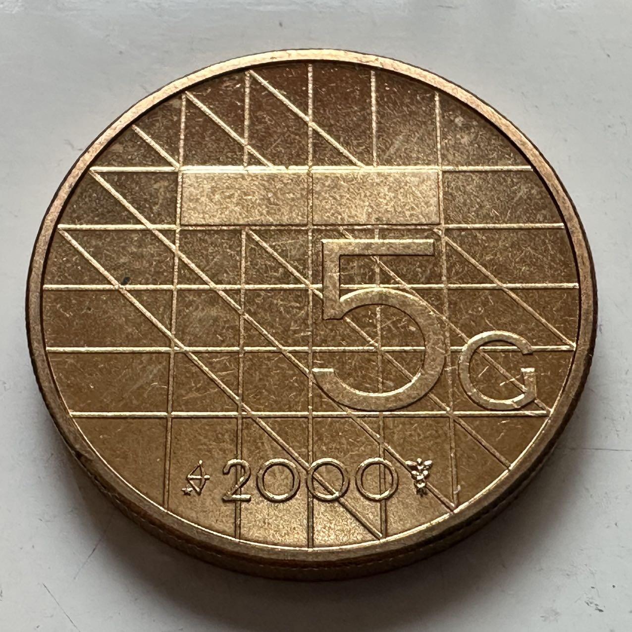 🌹外币初藏🌹🐯2025年第129场  每周二四六晚8️⃣点 接代拍 荷兰2000年五盾