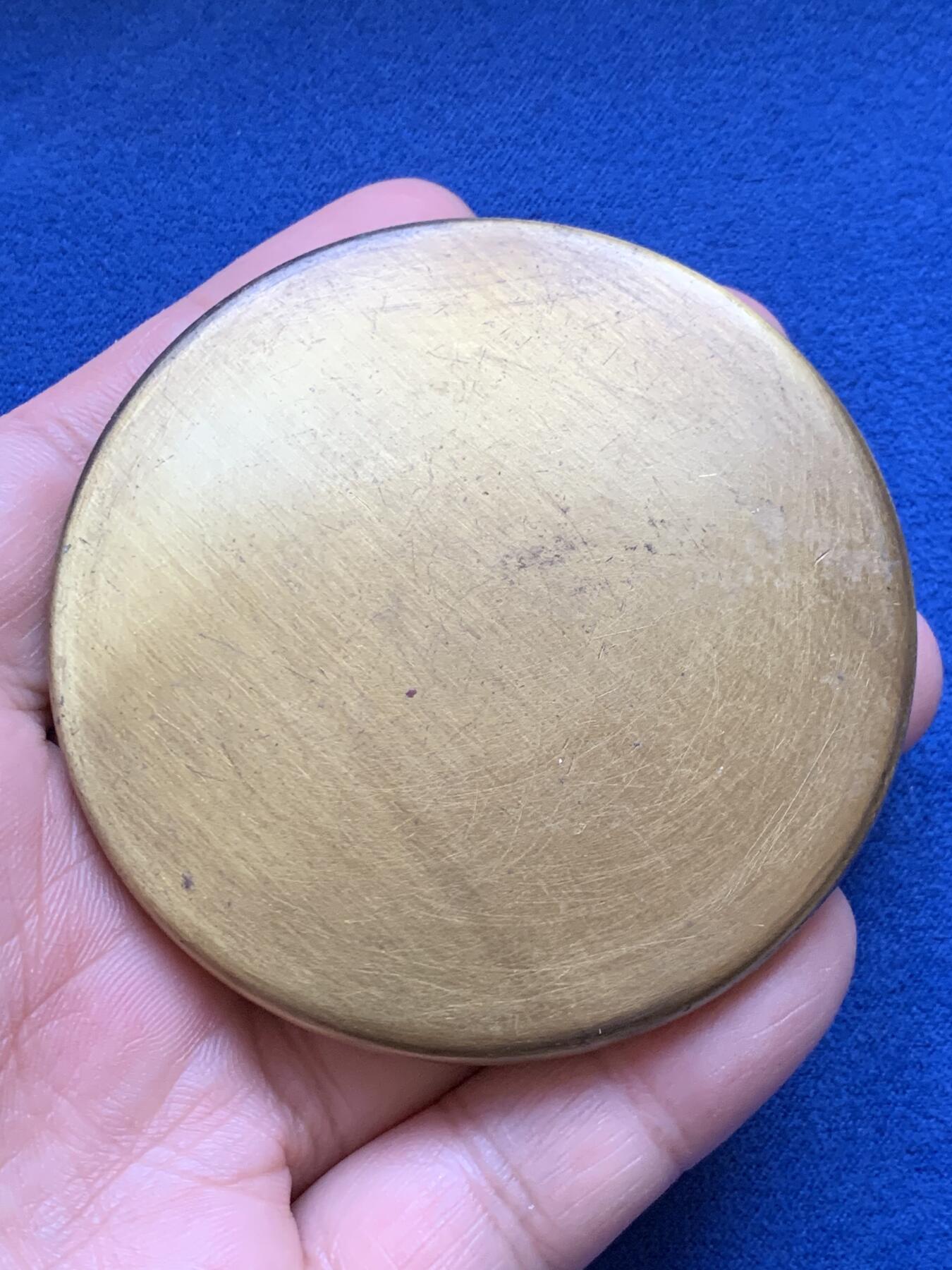 《竞宝斋》第439场 周日，周一，周二 3场连拍 （全场包邮） 法国铜质圆形大铜章 GENDIS设计 浮雕工艺 直径69.5mm 重量195.8g