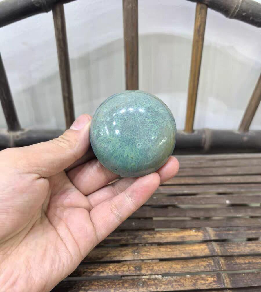 兰馨堂瓷器专场 晚清民国钧窑窑变小印盒