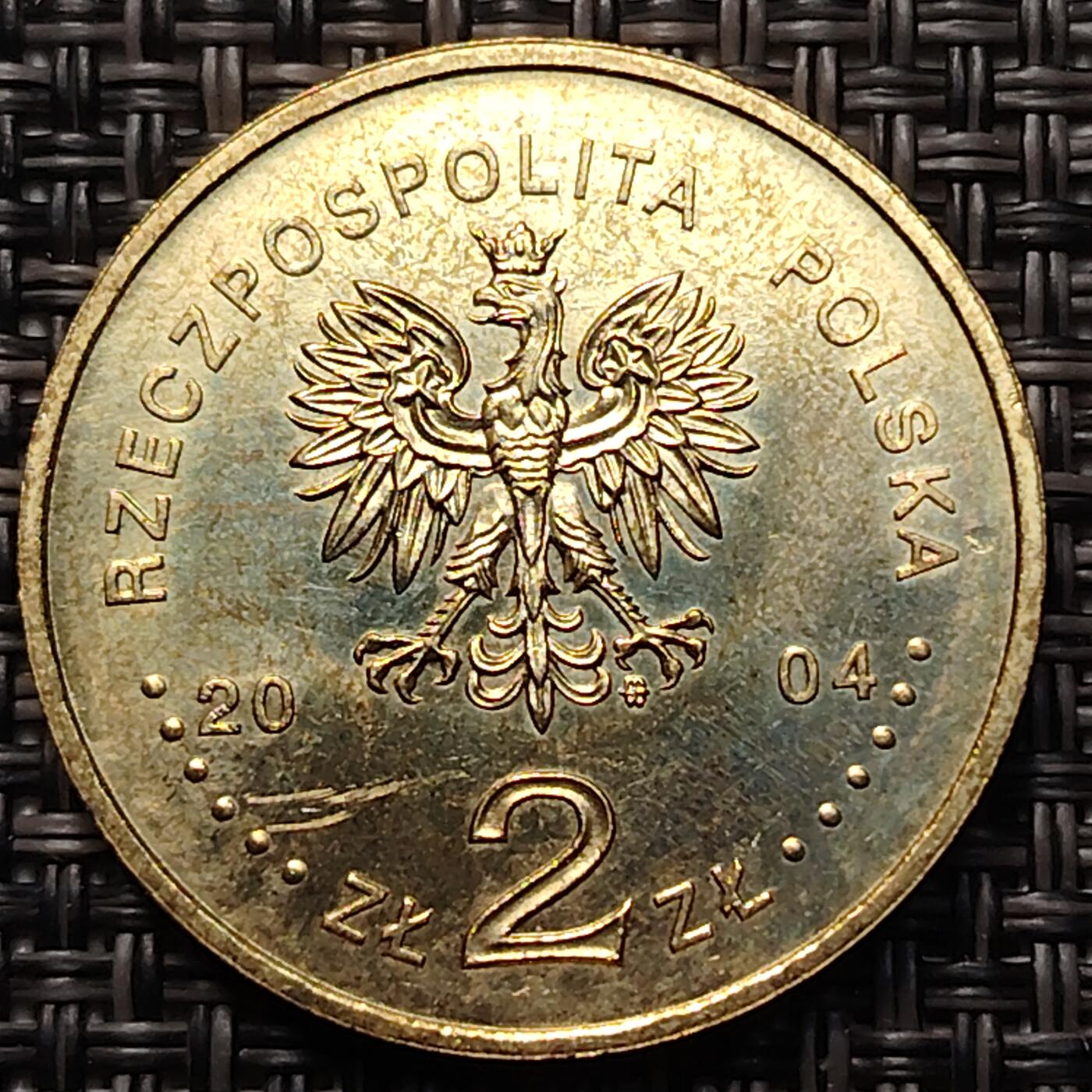 布加迪🐬～世界钱币(上海)🌾第 260 期 /  各国套币和散币 波兰🇵🇱 2004年 2兹罗提纪念币 波兰警察系统成立85周年