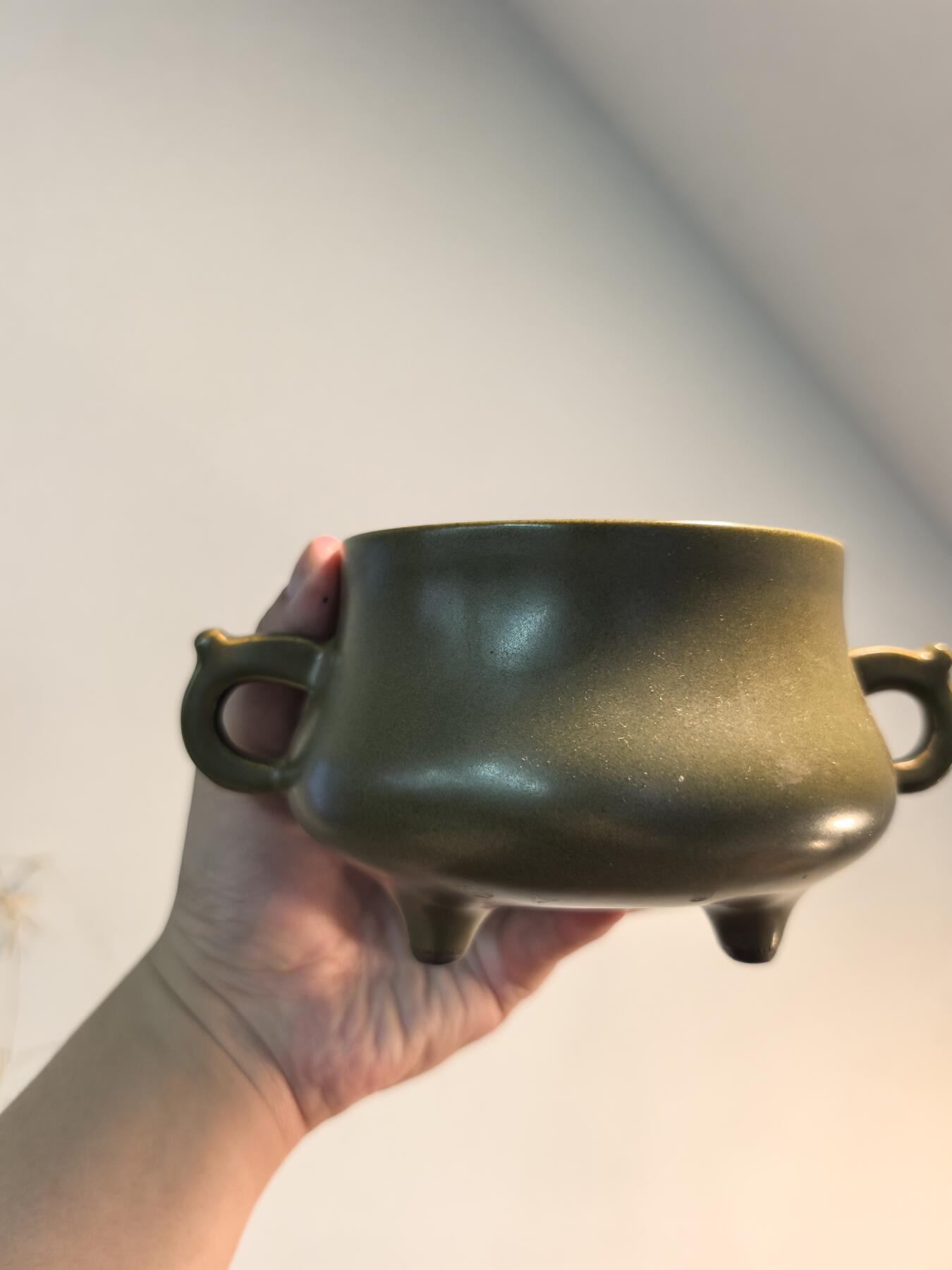 兰馨堂瓷器专场 茶叶末釉三足香炉