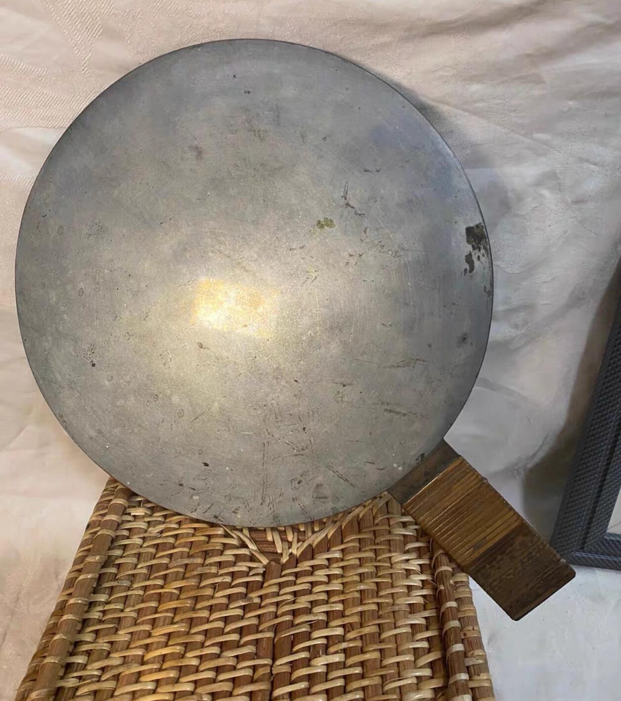 兰馨堂竹雕杂项专场 老物件回流昭和高砂老铜镜 