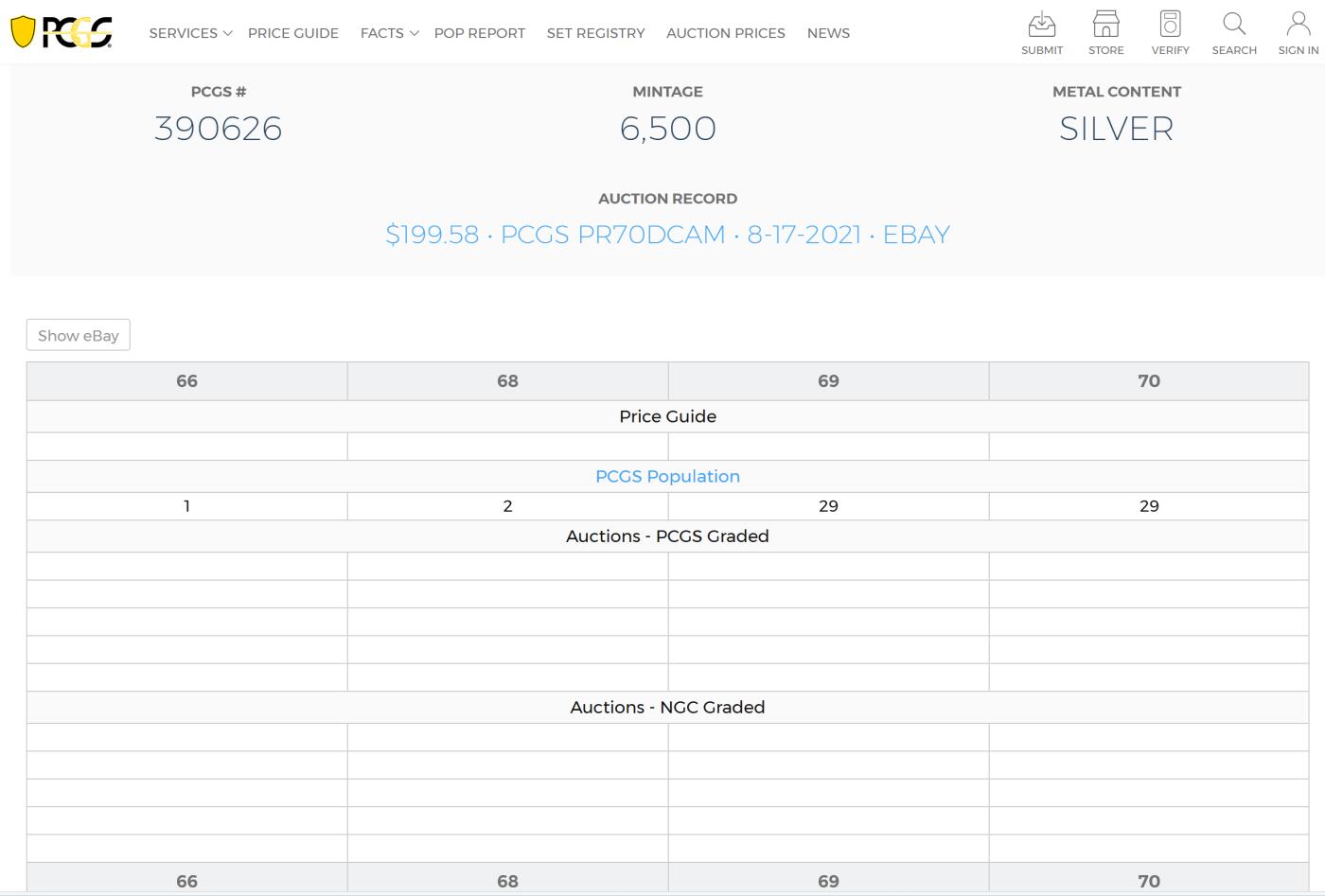PThappally收藏第54次拍卖，英联邦地区硬币纸币 澳大利亚  2003 50 分 银币 18.24g PCGS PR68DCAM 