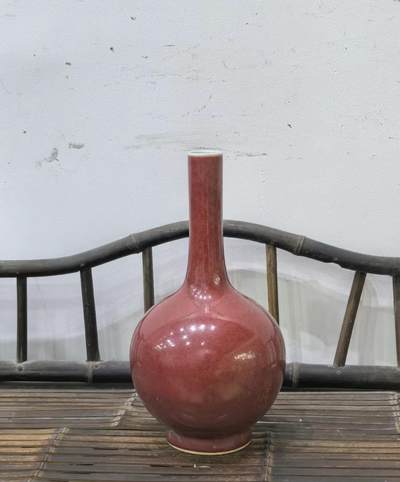 兰馨堂瓷器专场 - 豇豆红釉瓶