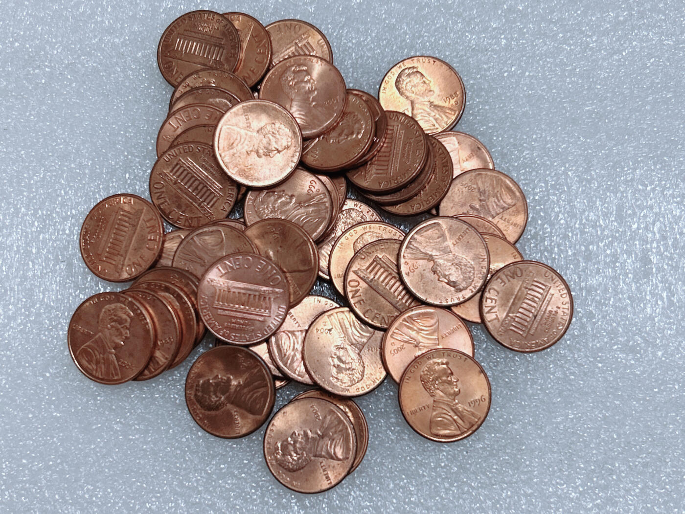 第一海外回流一元起拍收藏 散集专场  第268期 美国林肯堂1分硬币 50枚 带光品