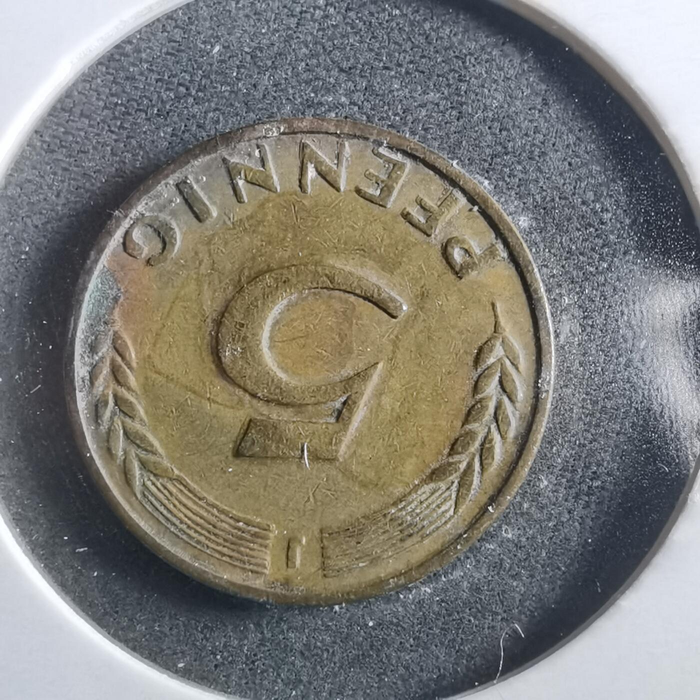 沼泽如烟--第906场 德国1949年5芬尼银行版