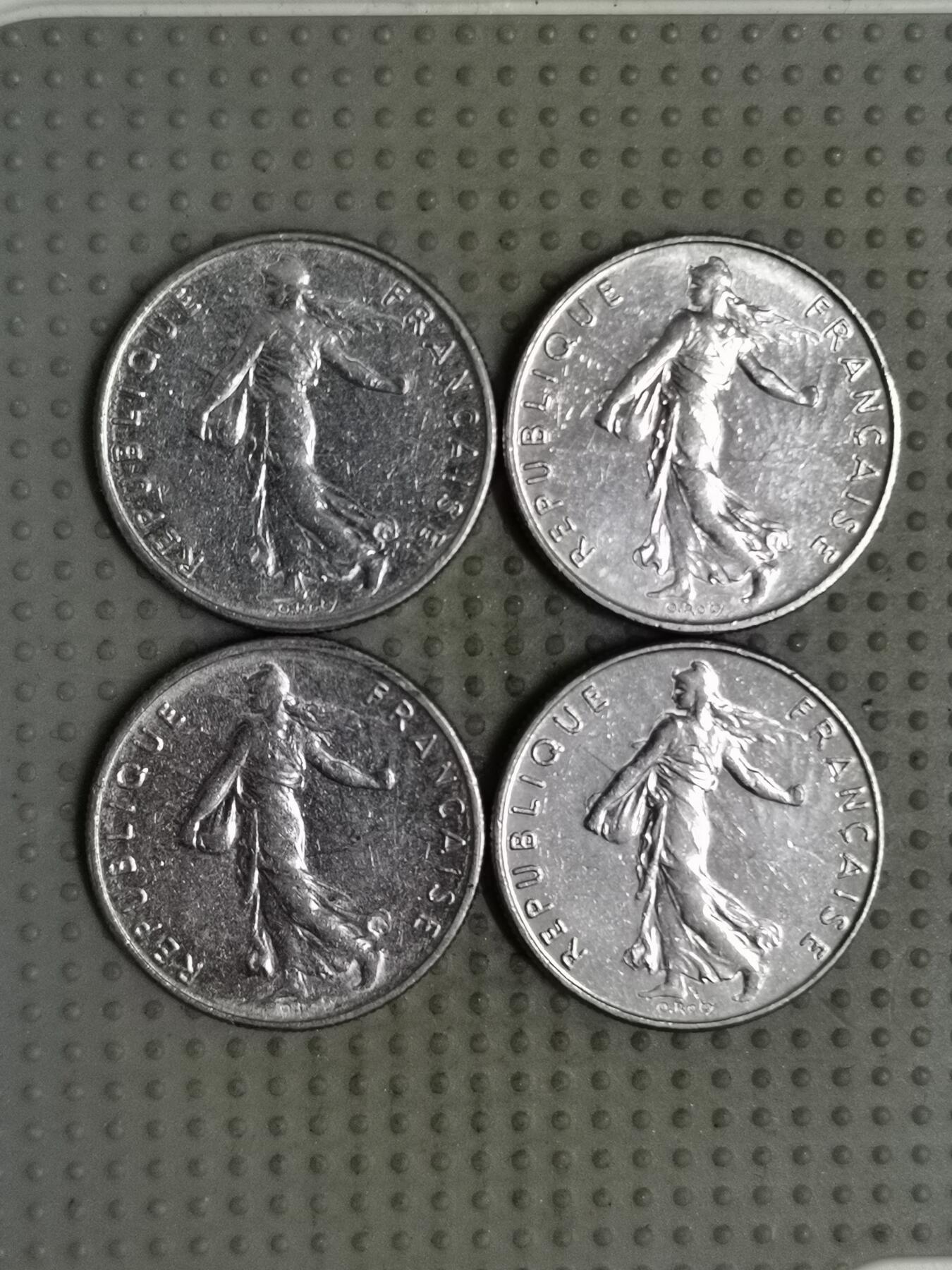 2025年第119场各国散币拍卖（总第119场） 法国1/2法郎4枚