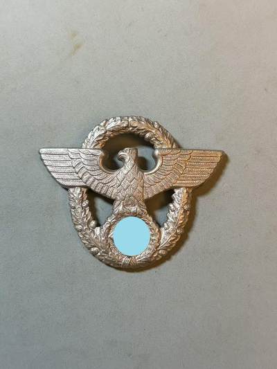 盛世勋华——号角文化勋章邮票专场拍卖第288期 - 德国（1939）警察帽徽 带厂标