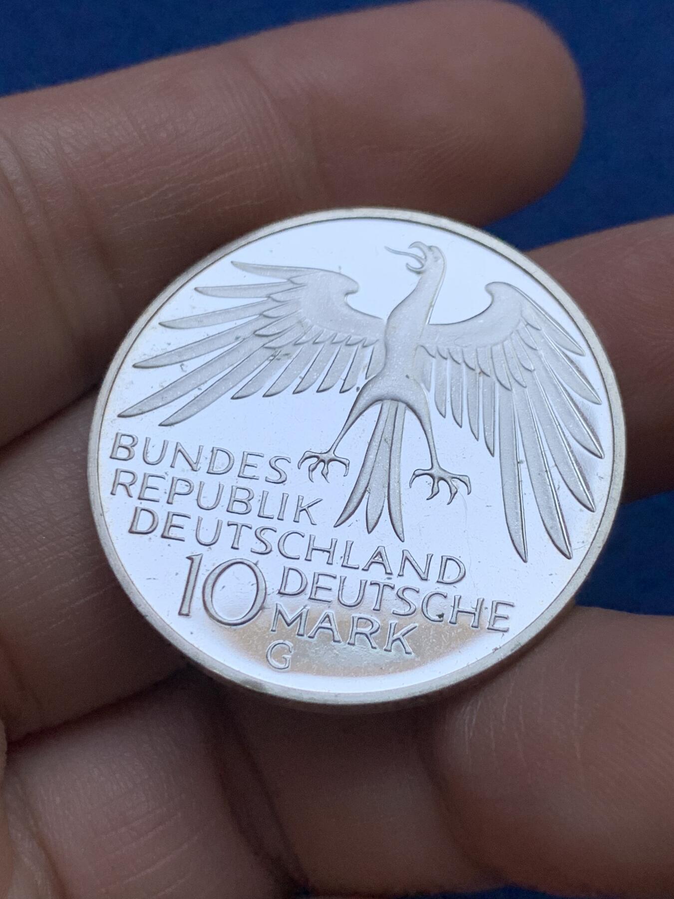 《竞宝斋》第439场 周日，周一，周二 3场连拍 （全场包邮） 德国1972年10马克银币