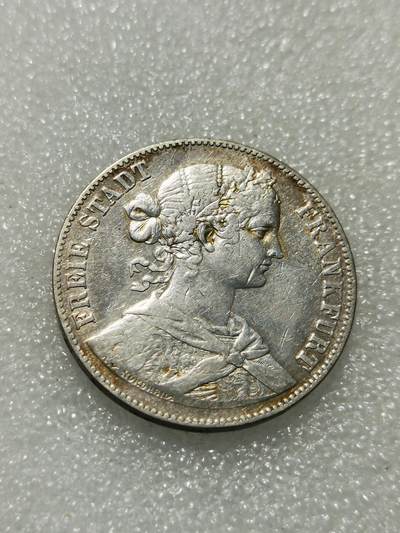 天下钱庄专场欢迎参拍 - 法兰克福少女1泰勒银币