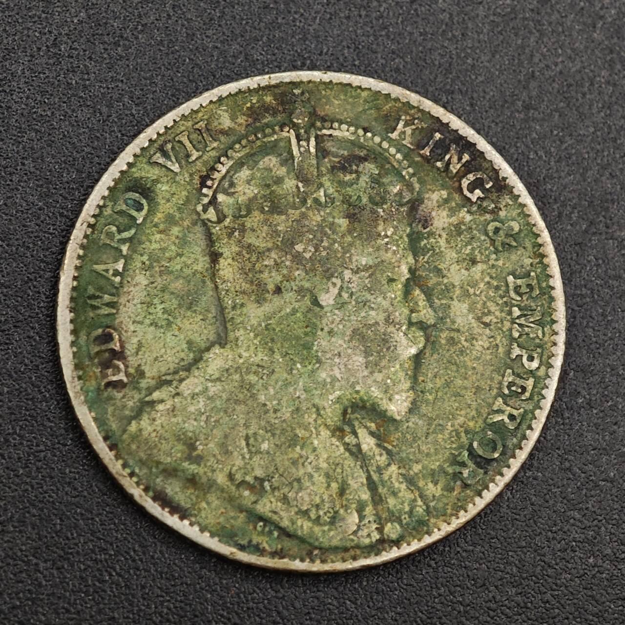 【淘币小摊】实时拍第七百九十九拍   银币套币场   满百包邮可预留二周 每周一统一发货   海峡1910年爱德华七世20分银币