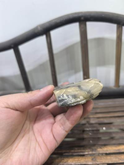 寿山石高山水墨摆件