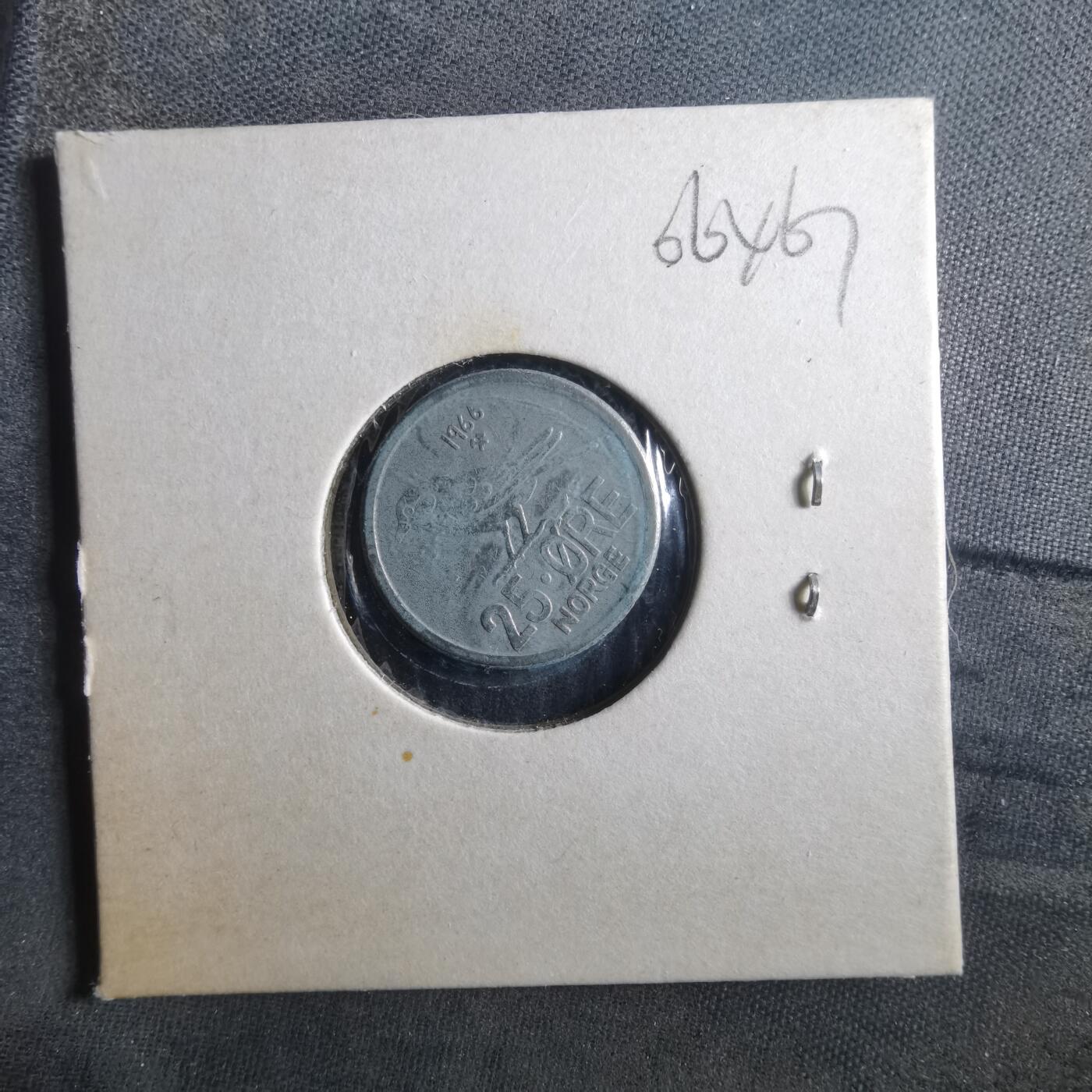 沼泽如烟--第906场 挪威1966年25欧尔