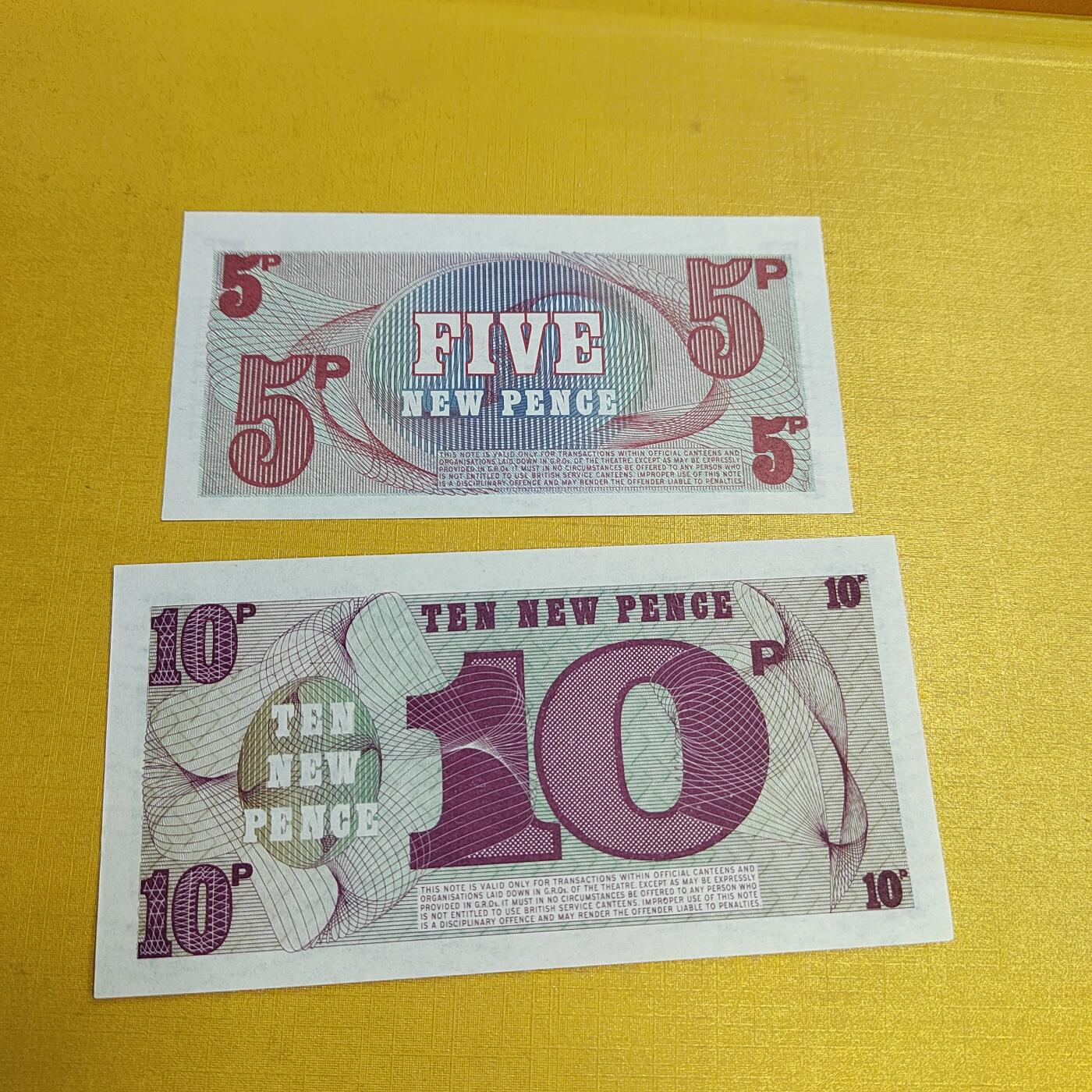 PCAI钱币19-609  纸币等钱币小专场 英国二张