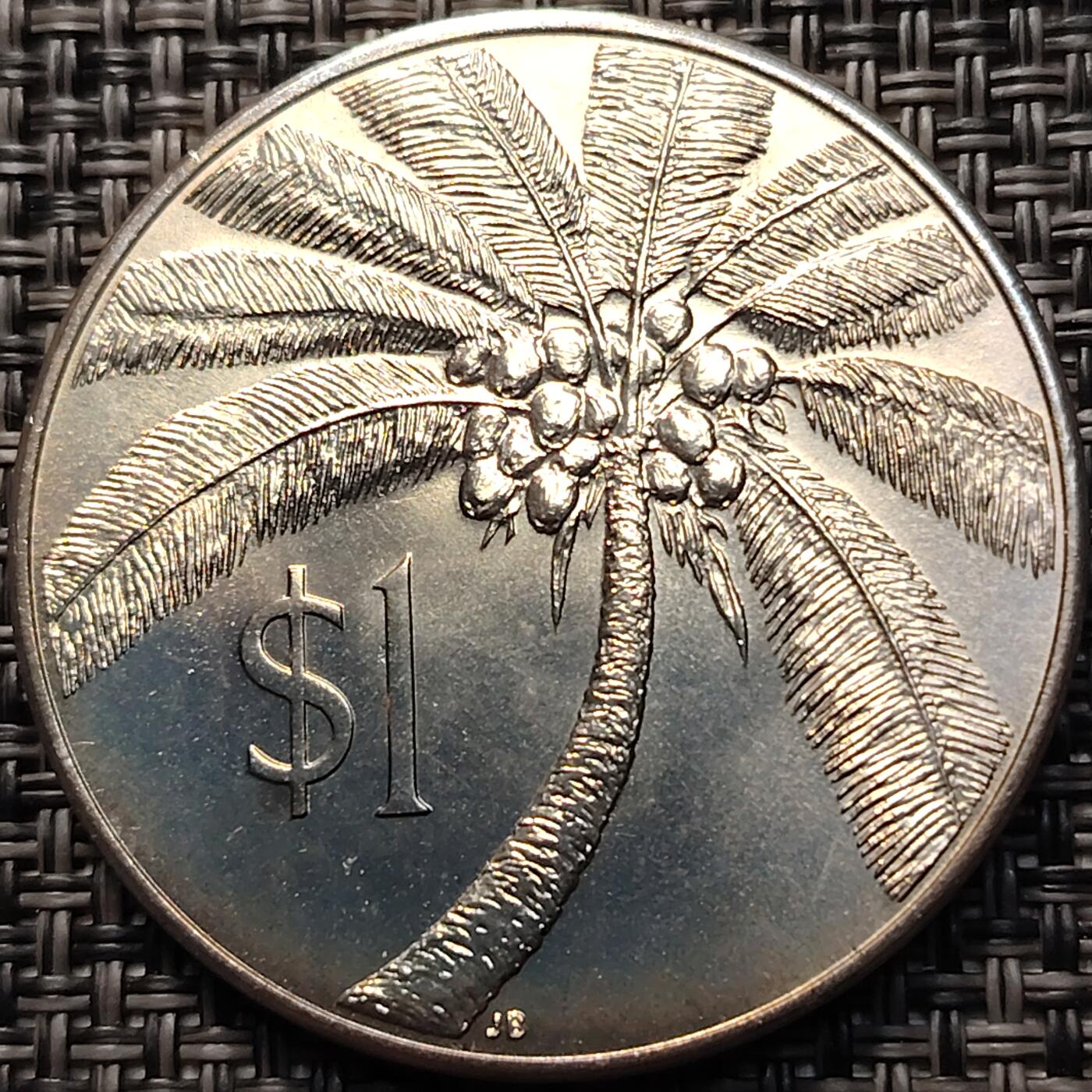 布加迪🐬～世界钱币(上海)🌾第 260 期 /  各国套币和散币 西萨摩亚群岛 1974年 1元