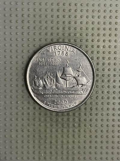 2025年第120场各国散币拍卖（总第120场） - 美国2000年弗吉尼亚州25美分纪念币